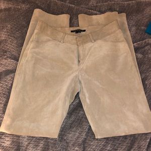 Theory suede bootcut pants